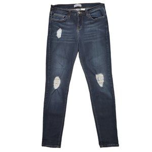 Judy Blue 8327 Skinny Destroyed Sz 9/29 (Meas 28x28.5 8.5" Low Rise) Jeans A17